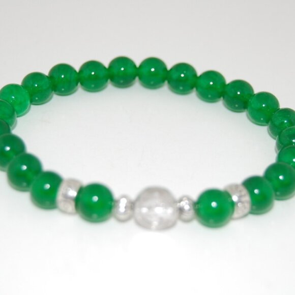 St Benedict Bracelet,Jade Bracelet,St. Benedict Medal,Protection,Strength,Faith - Picture 2 of 2